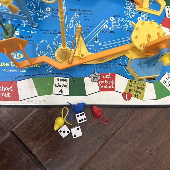 Mouse Trap Vintage Board Game 1982 by Ideal Original Box Near Complete - Picture 3 of 10